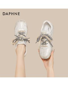 Daphne Women's Trainer Shoes Spring New Arrival Flat Casual Sneakers 4025101132 Champagne Gold 38