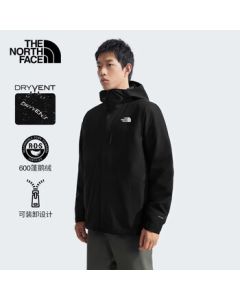 The North Face 3-in-1 Men's Jacket with 600-Fill Power Goose Down Inner Layer Outdoor Coat 83SL 4HF XL/180