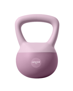 Lexi Soft Kettlebell for Women, Home Fitness, Hip Training, Soft Kettlebell for Strength Training, Dumbbell Lift, 6kg Hibiscus Purple