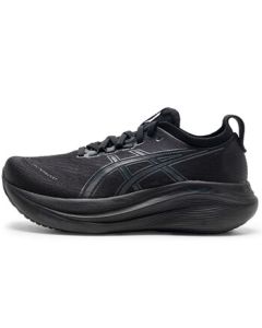 ASICS Women's Running Shoes GEL-NIMBUS 27 Cushioned Comfort Breathable Low-Top Sneakers Black 37