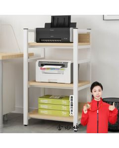 Dunjiang Printer Storage Rack Three-Tier Office Shelf Kitchen Storage Rack Multi-functional Floor Stand Easy Assembly