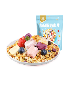 Liangpin Shop Daily Cereal Yogurt Flavor 400g Breakfast Food Meal Replacement Instant Snack Ready-to-Eat Assorted Cereal