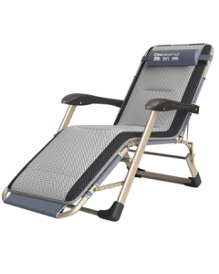 Okaifu Folding Bed Lounge Chair Office Nap Bed Single Bed Outdoor Camping Bed Caregiver Bed Nap Chair with Breathable Cotton Pad
