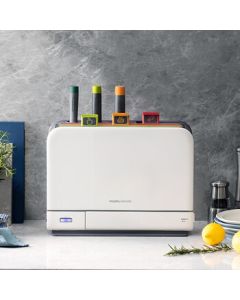 Morphyrichards Knife Cutting Board Chopsticks Disinfection Machine UV Sterilization Dryer Multi-functional Classified Cutting Board MR1001 Coconut Milk White