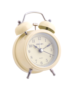Deli Mini Glow-in-the-Dark Alarm Clock - Perfect Children's Day Gift, Bedside Clock for Home, Student Wake-Up Essential, Back-to-School Must-Have, Yellow 9024, Ideal Back-to-School Gift for the Season