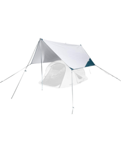 Decathlon Fresh White Multi-functional Camping Sunshade Awning - Sun Protection, Heat Insulation, Rainproof (Model: 2958114)