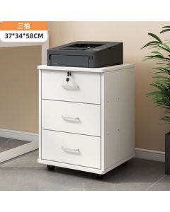 Genova Office File Cabinet, Document Cabinet, Drawer Storage Cabinet, Small Wooden Low Cabinet, Organizer Cabinet, Three-Drawer Cabinet