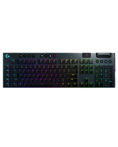 Logitech G913 Wireless Bluetooth Dual-Mode Ultra-Thin Gaming Mechanical Keyboard for PC, Full-Size Wireless Bluetooth Triple-Mode 104-Key Mechanical Keyboard with Tactile (Brown) Switches