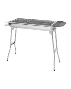 Suncojia Outdoor Stainless Steel BBQ Grill Portable Foldable Charcoal Grill Barbecue Box