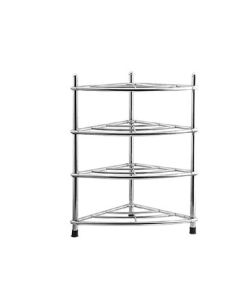 Danship Zhiyuan Stainless Steel Basin Stand Bathroom Washbasin Shelf Storage Rack Triangle Shelf 4-Tier (with 2 Pads)