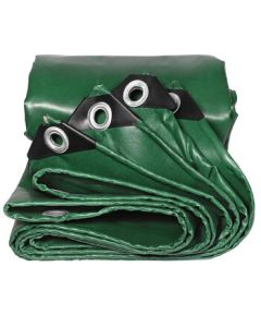 YUANXING Heavy-Duty Waterproof Tarpaulin, PVC Coated Fabric for Outdoor Rain and Sun Protection, Truck Cover, 6m x 10m