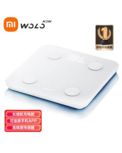 WOLONOW Smart Body Fat Scale, Rechargeable Digital Scale for Home Use, High Accuracy & Long Battery Life, 19 Body Metrics, CS20H