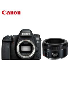Canon EOS 6D Mark II 6D2 Full-Frame DSLR Camera (EF 50/1.8 STM) Official Standard Kit