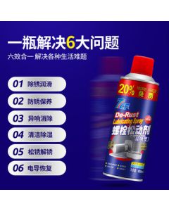 7CF Rainbow Precision Bolt Loosener, Screw and Nut Rust Remover, Multi-Purpose Rust Remover, Door Lock Anti-Rust Lubricant, 450ml/Bottle