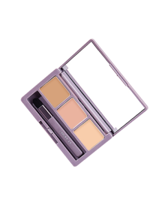AMORTALS Three-Color Concealer Palette for Covering Blemishes, Dark Circles, and Tear Troughs - Natural Tone Holiday Gift