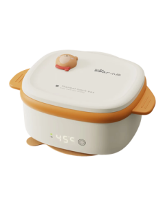 Bear Baby Constant Temperature Charging Food Bowl, Children's Tableware with Anti-Slip and Anti-Scald Suction Base, Constant Temperature Plate BWW-B40Y5