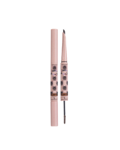 FLORTTE Double-Ended Blade Brow Pencil & Tint Waterproof Sweat-Proof Long-Lasting Non-Fading Gift 02# - Coffee Brown
