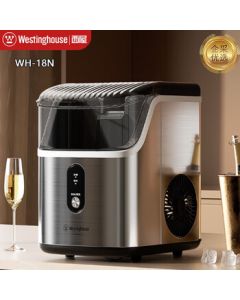 Westinghouse Ice Maker. Dual-use for Home and Business, Fully Automatic Ice Maker, Compact Chewable Solid Ice, Innovative Extrusion Ice Technology [Enterprise Procurement]