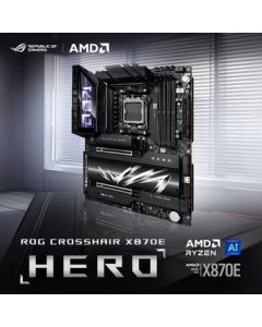 ASUS ROG CROSSHAIR X870E HERO Motherboard, Supports CPU 9900X/9950X (AMD X870E/Socket AM5)
