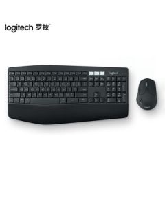 Logitech MK850 Wireless Bluetooth Keyboard and Mouse Combo - Full Size, Dual Mode, with Receiver, Black for Business and Office Use