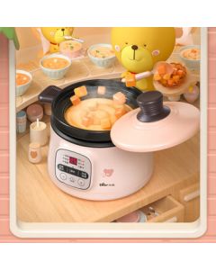 Bear Electric Stew Pot DSG-B08K1 Baby Food Cooker BB Porridge Pot Cooking Machine 0.8L Household Electric Ceramic Pot