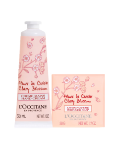 L'Occitane Hand Cream & Soap Set Sakura Gift Box - Moisturizing, Hydrating, Long-Lasting Fragrance, Anti-Dryness, Birthday Gift for Girlfriend