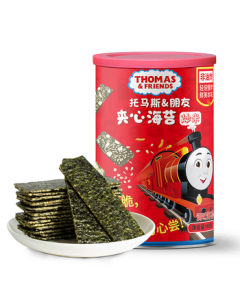 THOMAS & FRIENDS Seaweed Crisp Snacks for Kids - Roasted Instant Seaweed with Fried Rice Flavor, 40g