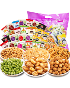 Koushuiwa Assorted Roasted Nuts Gift Box 1300g - Snack Pack for Mid-Autumn Festival, Binge-Watching, and Bulk Purchase