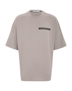 Calvin Klein Jeans Summer Unisex Couple Casual CK Split Print Pure Cotton Loose Short-Sleeve T-Shirt J400212