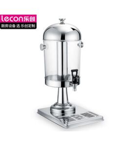 Lecon (lecon) Hotel Stainless Steel Juice Dispenser Commercial Juice Bucket Beverage Machine Self-Service Cold Drink Machine Dual Temperature Single Head LC-J001b
