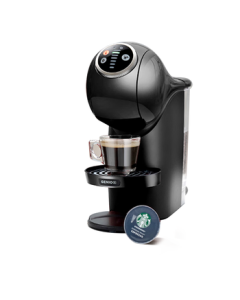 DOLCE GUSTO Nescafe Genio S Plus Capsule Coffee Machine - Compact Black Standalone Unit, Fully Automatic Upgrade with Pre-Brewing Function and 4-Temperature Control