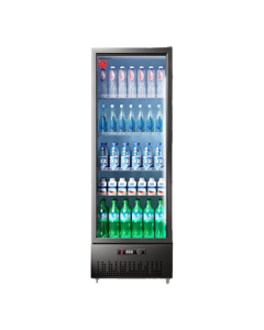 DEMASHI Display Cabinet Refrigerator Single Door Vertical Commercial Freezer, Convenience Store Supermarket Beverage Fruit Refrigeration Freshness Display Case LG-300ZH1