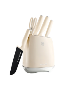 Joyoung Kitchen Knife Set - 6-Piece Home Chef Knives with Cleaver, Slicing Knife, Scissors, and More (Little Swan Series)