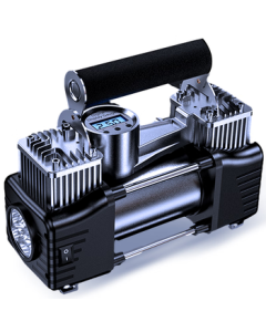 Monduofu Car Air Pump, Dual-Cylinder Portable High-Power Tire Inflator with Cable for Vehicles