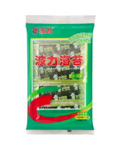 BoLi Seaweed Snacks, Leisure Snacks, Kids Snacks, Ready-to-Eat Seaweed, Trendy Snacks, Original Flavor 12g (Approx. 12 Packs)