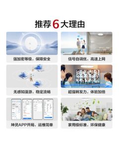 Huawei Whole-Home WiFi6 Set 3 Ceiling AP Panel AP361 + POE Switch 1800M Home Wireless Gigabit AC+AP Router with One-Drive-Three Networking Enterprise Cable Version