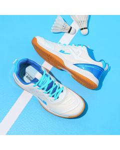 Warrior Men's Sports Shoes Breathable Stable Badminton Shoes Lightweight Training Shoes WXY(ZA)-4560 Light Blue 38