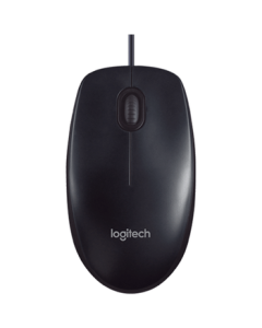 Logitech M90 Wired Mouse - Plug and Play, Comfortable and Reliable (Black)