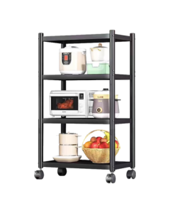 UOEN Kitchen Multi-functional Storage Rack, Household Floor Standing Multi-layer Cabinet for Microwave, Pots, and Utensils