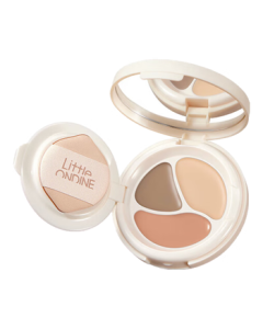 littleondine Cushion Concealer - Long-lasting, Moisturizing, Contouring & Brightening - Covers Tear Troughs, Dark Circles, Spots & Acne Scars - #02 Natural - 3.5g