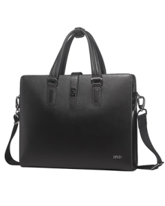 BVP Men's Business Briefcase Genuine Leather Handbag Crossbody Laptop Bag for Men - Birthday Gift