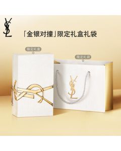 YSL (Saint Laurent) Lipstick Duo Gift Set - New Small Gold Case 1966+314, Cosmetic Birthday Gift for Girlfriend
