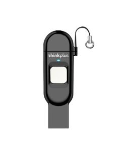 Lenovo ThinkPlus 256GB USB 3.0 Type-C Dual-Interface Flash Drive with Fingerprint Encryption for Direct Phone-to-PC Connection, Anti-Leakage Business Office U Disk TFU301 Series