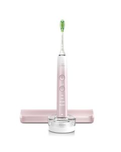 Philips (PHILIPS) Electric Toothbrush for Adults Couple Set, 12 Customized Cleaning Modes, Sonic Vibration, DiamondClean Upgrade StarBrush, Sakura Pink HX9911/68