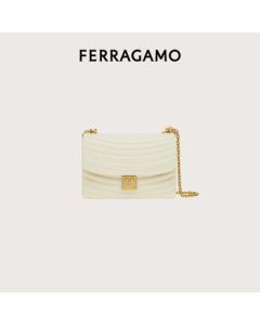 Ferragamo Women's White Shoulder Bag 0776512 Gift for Girlfriend