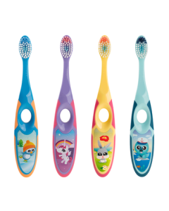 Jordan【Recommended by Celebrity Li Yanan】Kids' Soft Bristle Toothbrush for Ages 3-4-5-6 and Below, 2 Pieces (Random Colors)