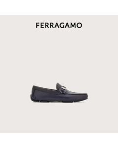 Ferragamo Men's Blue Driving Shoes 0774655_3E_60 Gift for Boyfriend