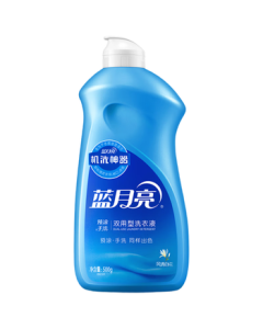 Blue Moon Hand Wash Laundry Detergent, Fresh White Orchid Scent, 500g/Bottle, Gentle and Easy to Rinse, Flip-Top for Pre-Treating and Hand Washing Dual Use