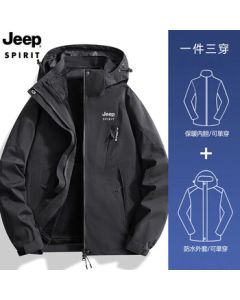 JEEP Unisex Spring & Autumn Windproof Thermal Outdoor Jacket