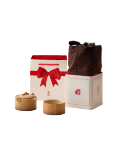 Wanqiantang Travel Tea Set - Smooth and Satisfying, Yellow Sand Glaze + Black Iron Glaze, One Teapot and One Cup